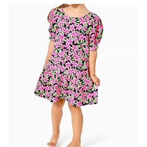 ❤️Lilly Pulitzer Girls Chrishell Dress Onyx Lil Lilly Size 4-5